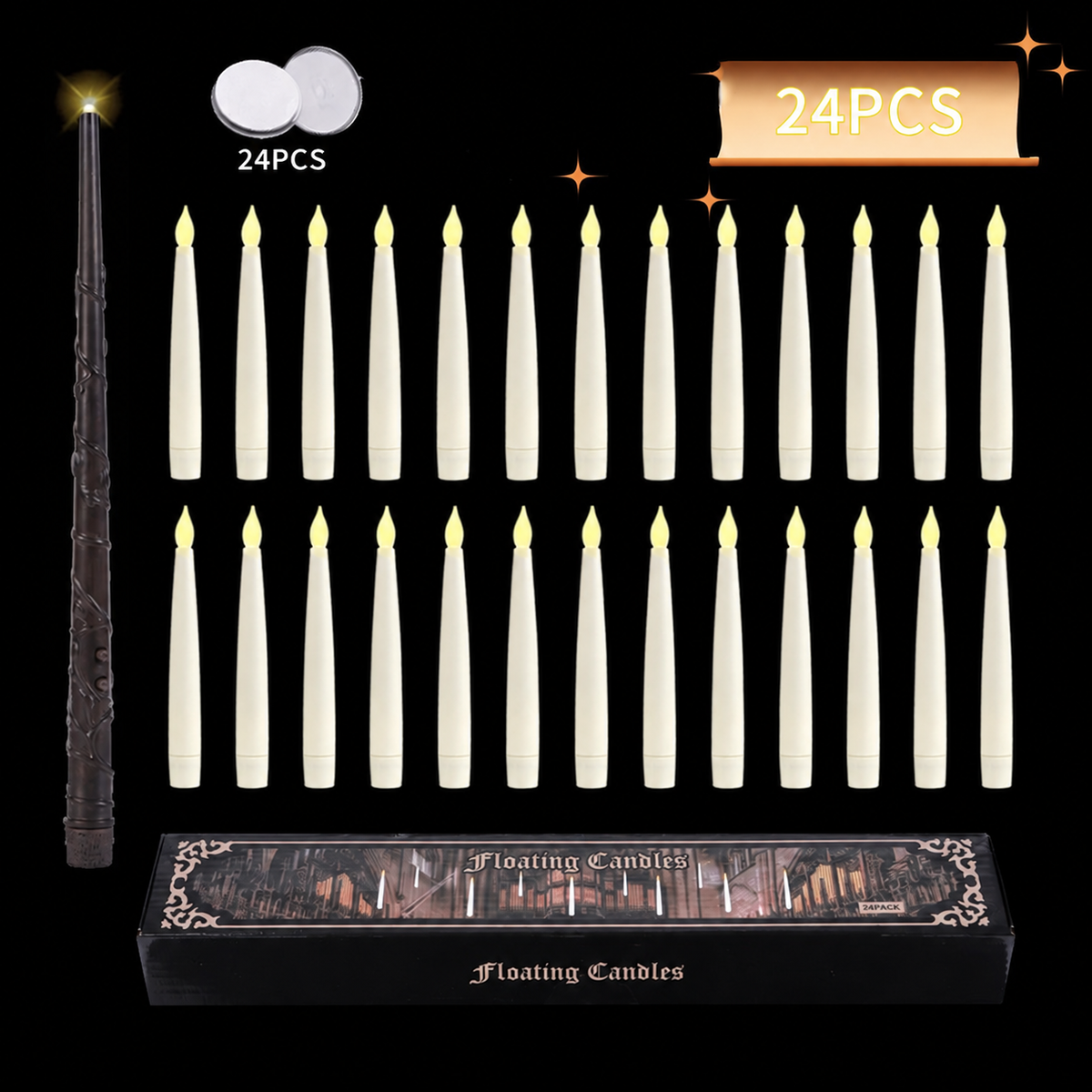 VireloLiving™ Floating Candles From Halloween Haunts to Christmas Magic