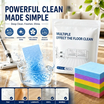 60-Pieces Multi-Effect Floor Cleaning Sheets