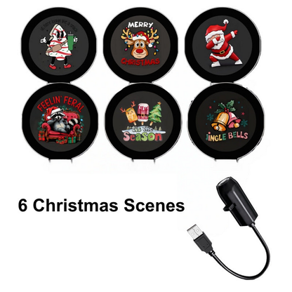 Plug‑and‑Play HD Holiday Projector, Multi‑Scene Projection Light for Christmas