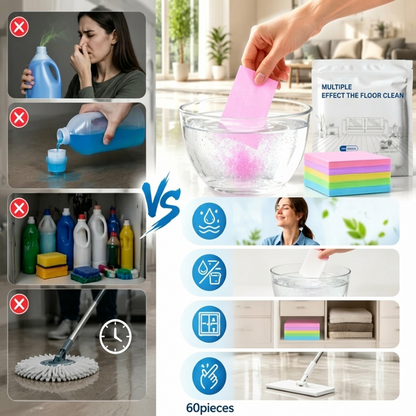 60-Pieces Multi-Effect Floor Cleaning Sheets