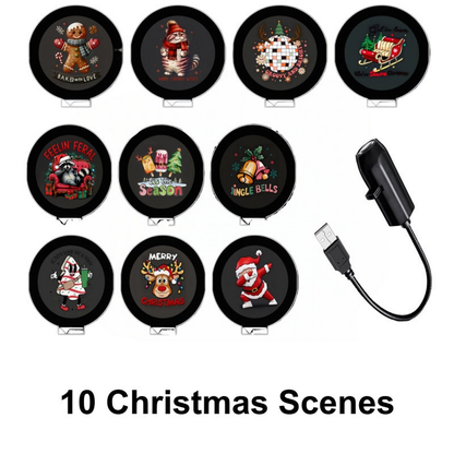 Plug‑and‑Play HD Holiday Projector, Multi‑Scene Projection Light for Christmas