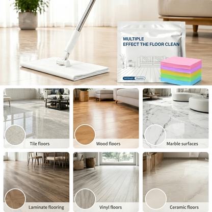 60-Pieces Multi-Effect Floor Cleaning Sheets