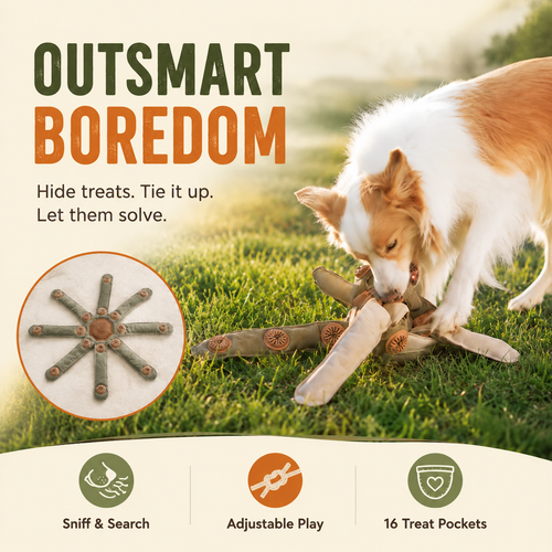 VireloLiving™ Dogtopus - The Boredom-Busting Treat Puzzle for Dogs