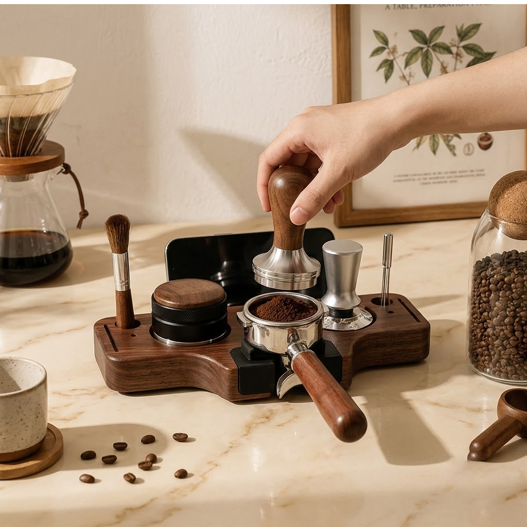 Sapele Wood T-Shaped Coffee Base.