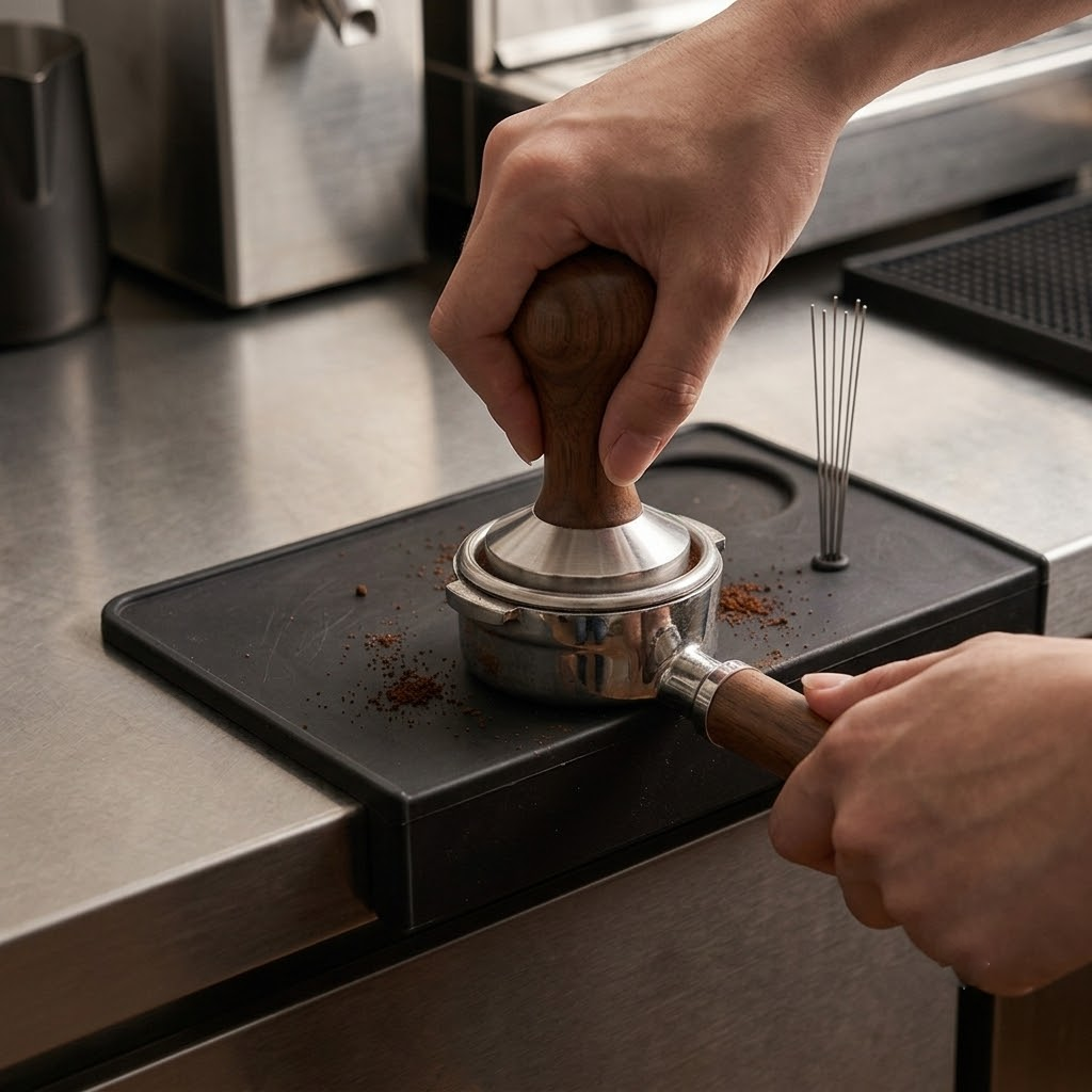 Silicone Coffee Tamper Mat.