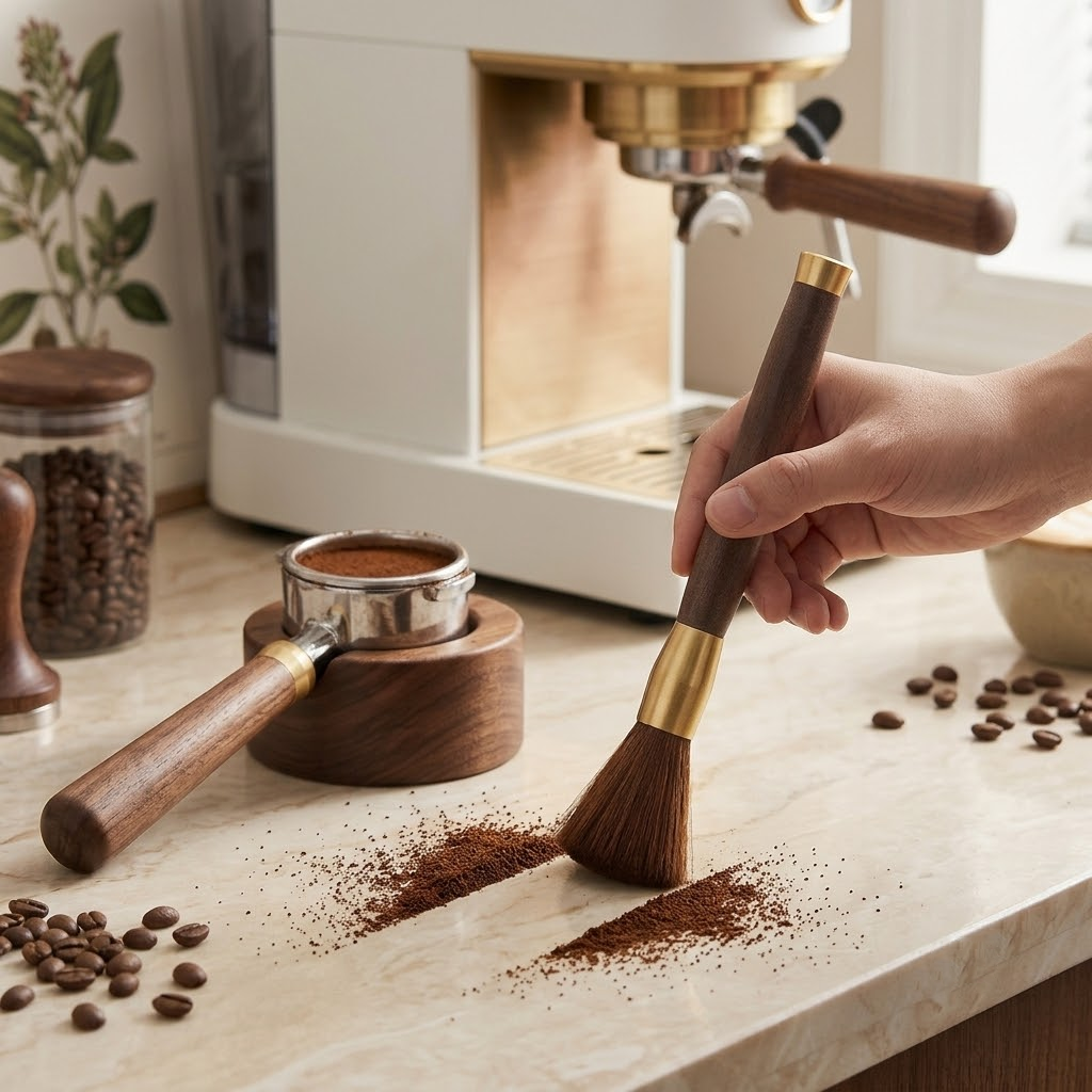 Rosewood Coffee Cleaning Brush.