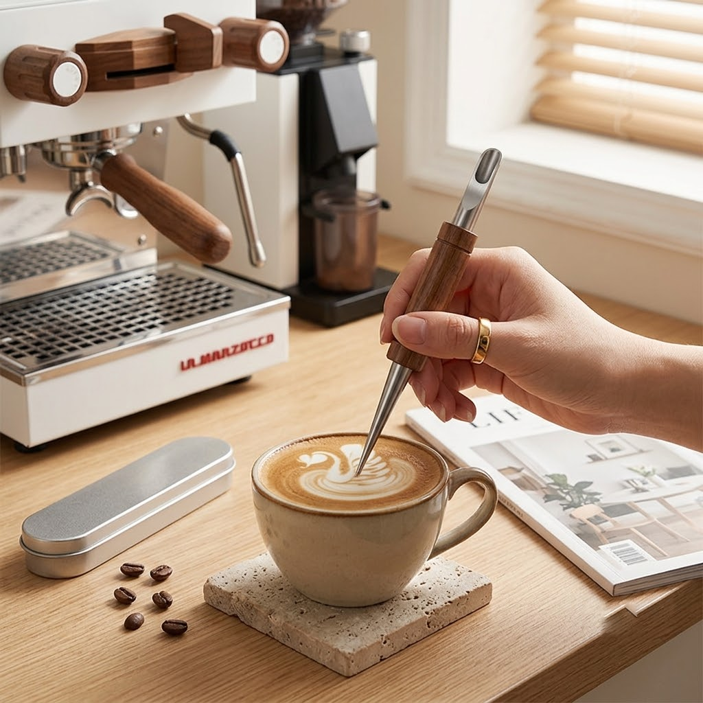 Rosewood Latte Art Pen Set.