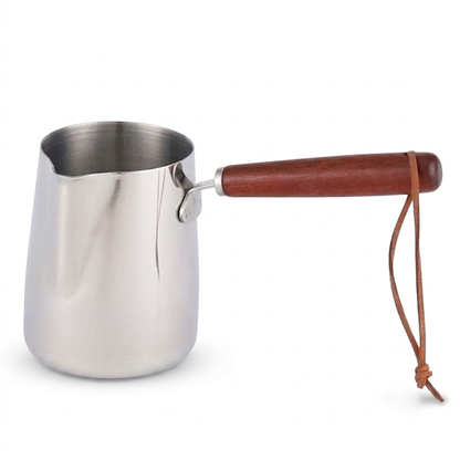 Stainless Steel Milk Frothing Pitcher.