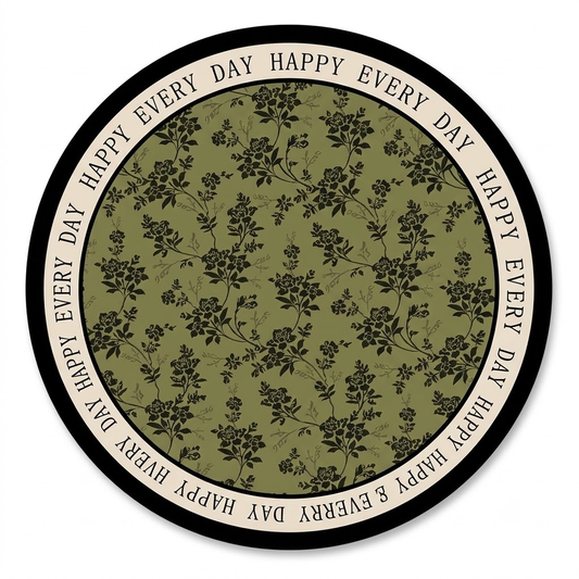 Round Absorbent Leather Coffee Coaster.