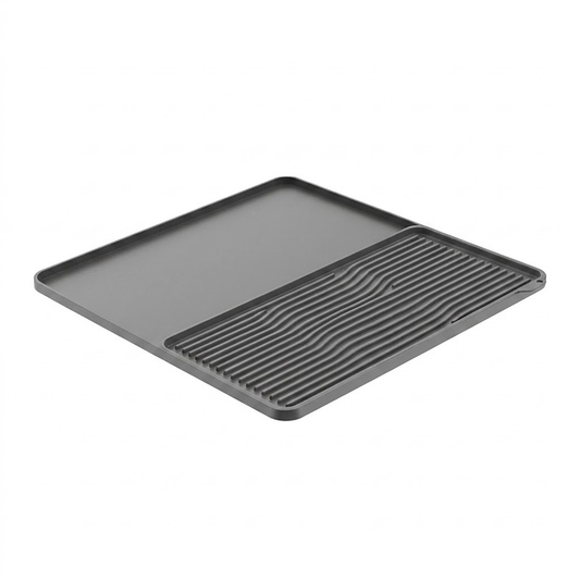 Silicone Coffee Machine Mat with Drainage Area.