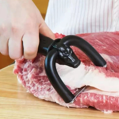 VireloLiving™ Handheld Fat & Meat Trimmer – For BBQ & Everyday Kitchen Prep