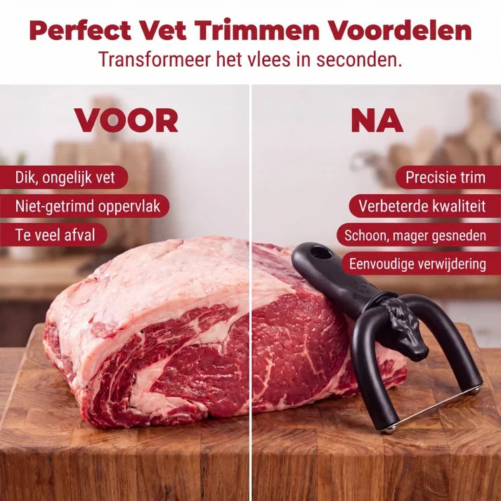VireloLiving™ Handheld Fat & Meat Trimmer – For BBQ & Everyday Kitchen Prep